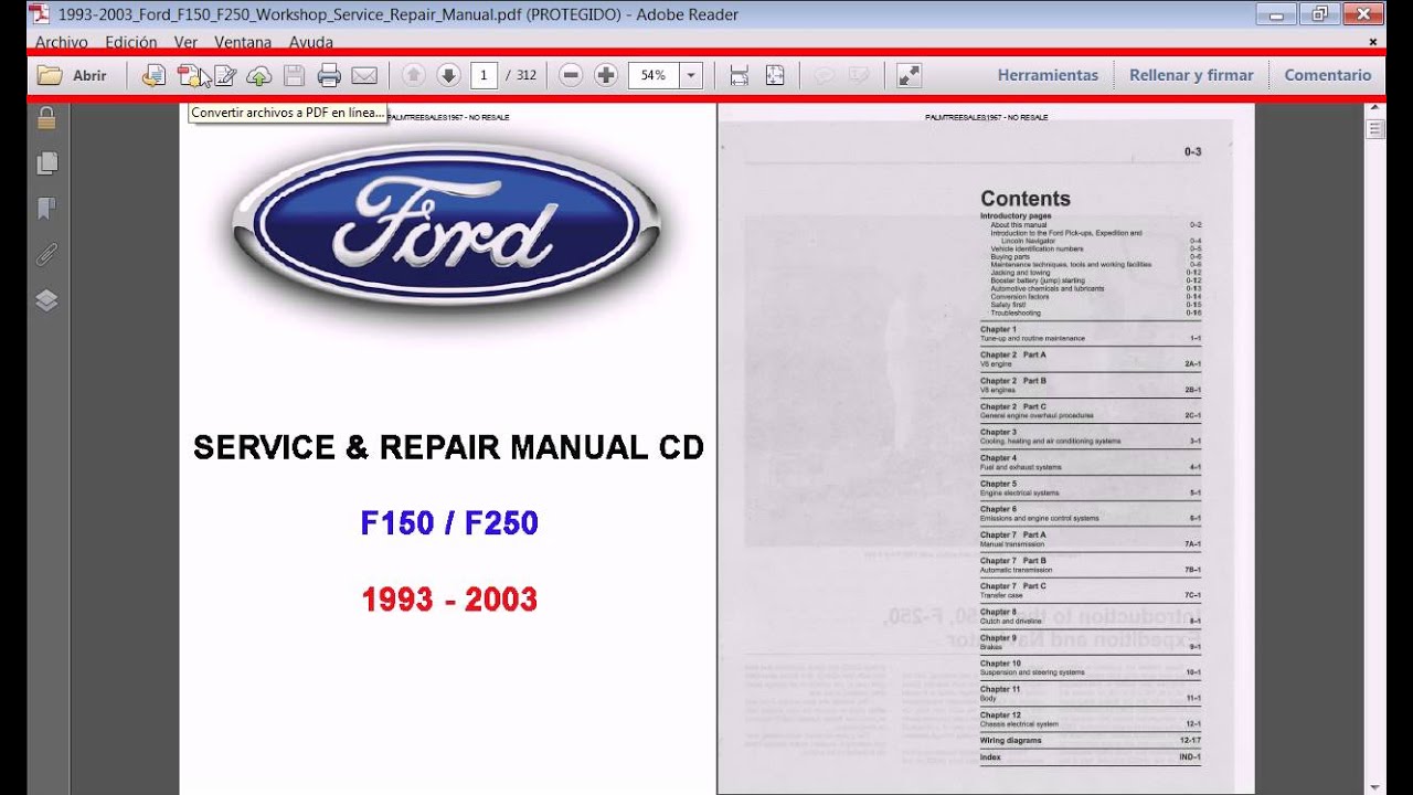 Ford f150 service manual pdf